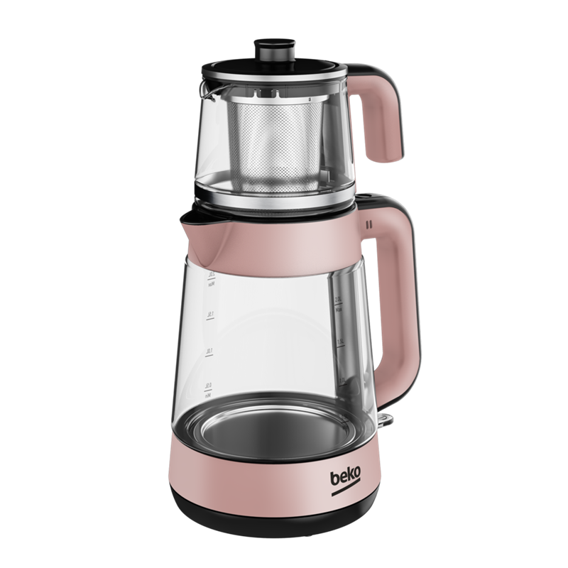 Beko Floral Rose Gold Mutfak Serisi 4'lü Set (BKK 2300 - RHB 5050 R - TM 5046 CR - CM 5964 R)